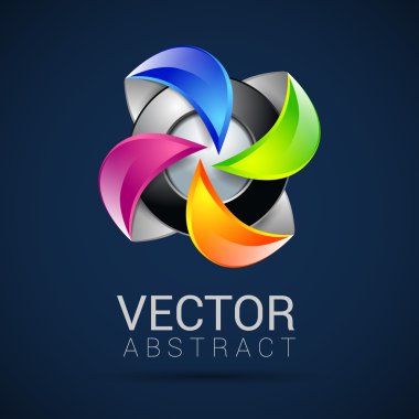 Soyut 3D küre logoları oyma seti. Logo küreleri.