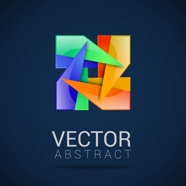 Vector abstracto logotipo diseño plantilla abstracto aislado concepto corporativo — Vector de stock