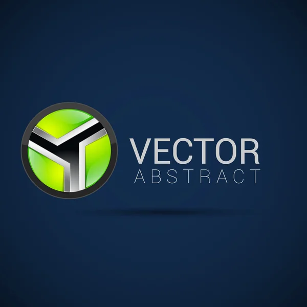 Conjunto de formas de logotipo, diseño de elementos de estilo 3d forma vectorial abstracta — Vector de stock