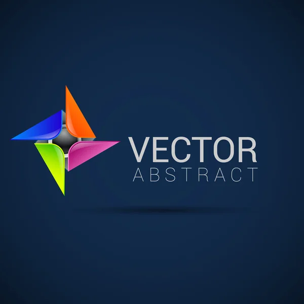 Abstrakte Form, eps10 Vektor Design Farbe abstraktes Symbol grünes Zeichen Kreis Grafik — Stockvektor