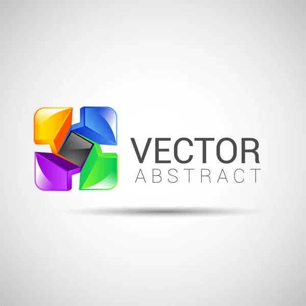 Abstrait vecteur logo conception modèle abstrait isolé concept d'entreprise — Image vectorielle