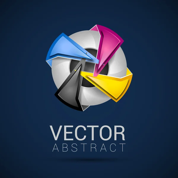 Plantilla de negocio vectorial con logotipo CMYK — Archivo Imágenes Vectoriales