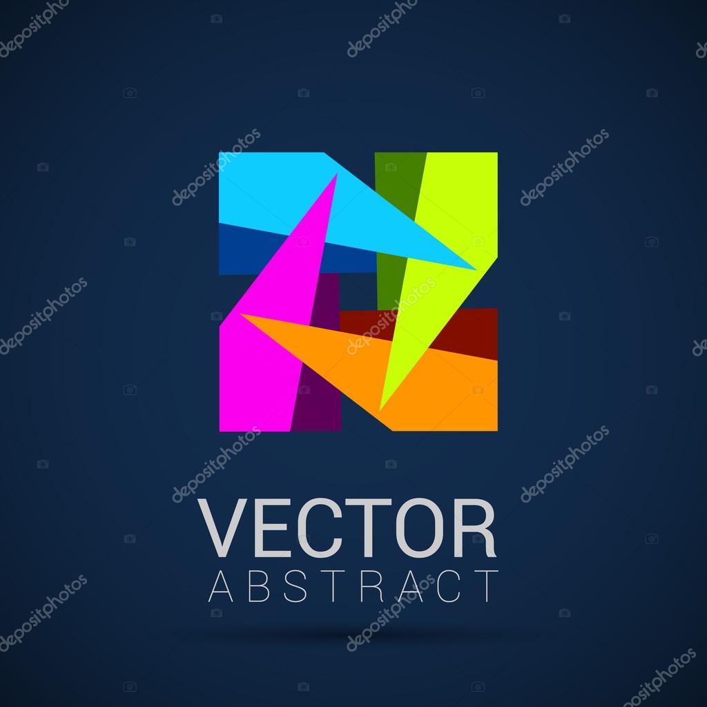 Abstract 3d sphere logos carving set. Logo