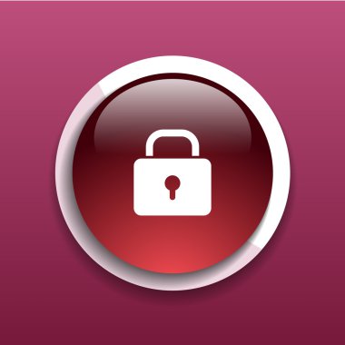 Mavi kilit simgesi ile bloke koruma anahtar parola