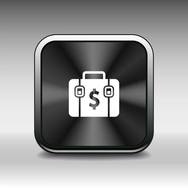Briefcase icon, vector illustration. Flat design — Stock Vector