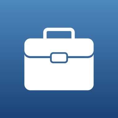 Evrak Çantası'nı simgesi, vektör çizim. Düz tasarım