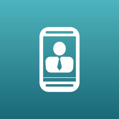 Tablet kavramı dikey simgesi üzerinde sohbet