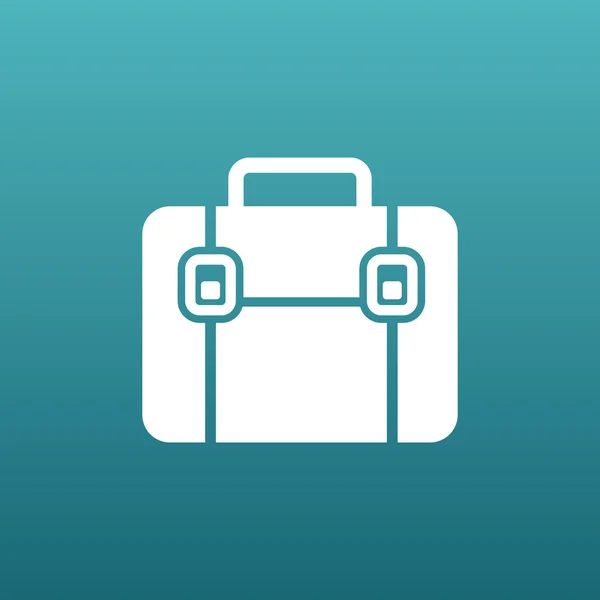 Briefcase icon, vector illustration. Flat design — Stock Vector