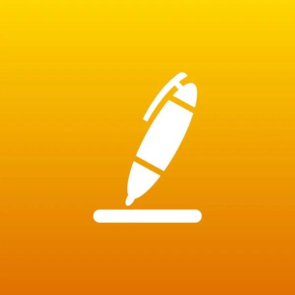 Pen pictogram hulpprogramma interface teken symbool afbeelding — Stockvector