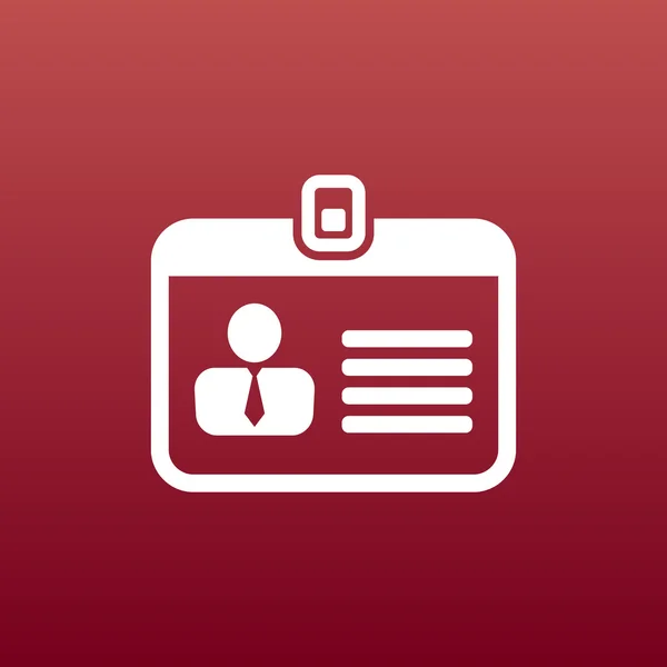 Badge icône d'identification vectoriel icône d'identification d'entreprise badge nom personnel avatar — Image vectorielle