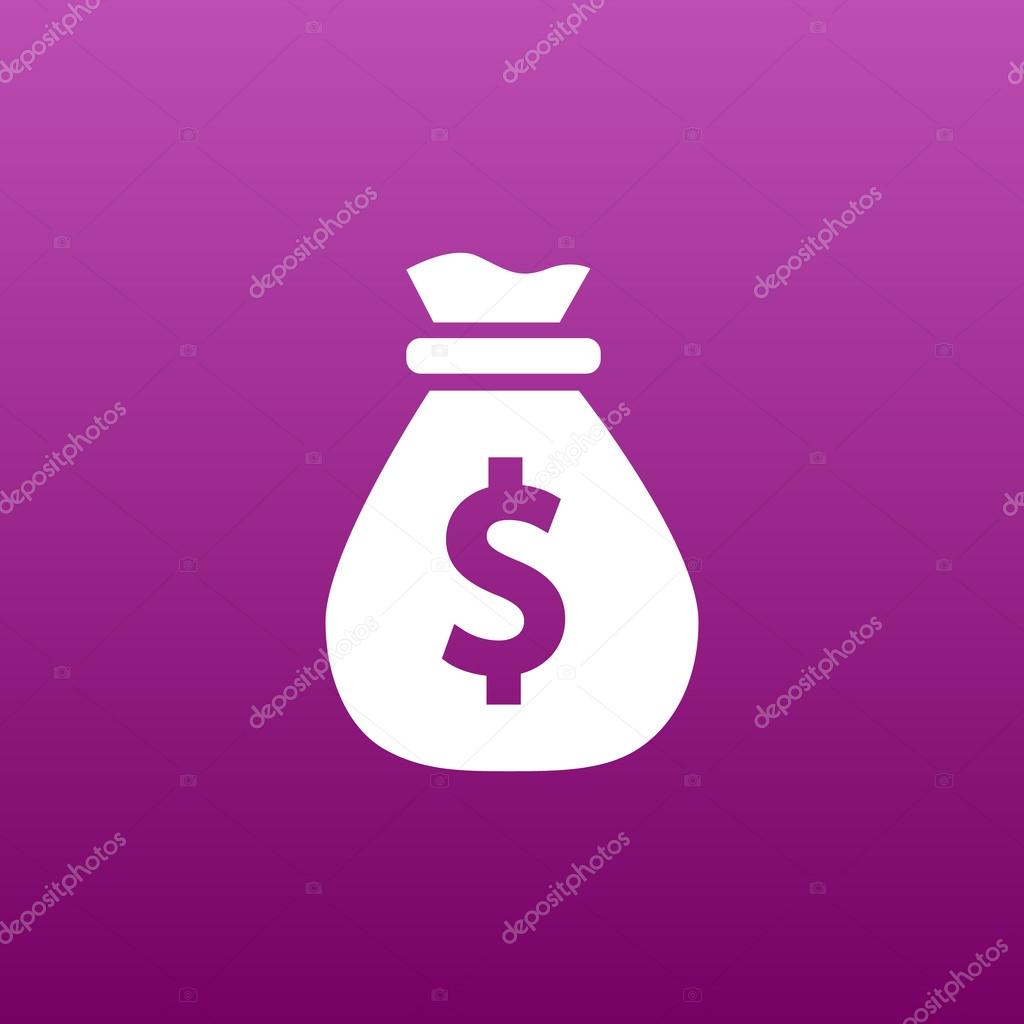 Vector money bags edit layers icon funds buy