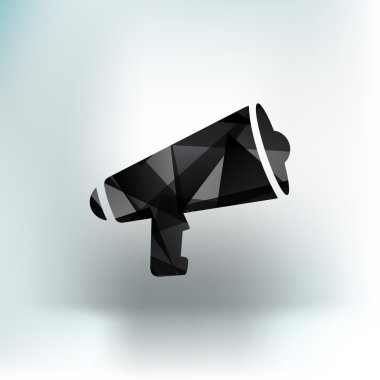 hoparlör simgesi yayın konuşmak izole çığlık