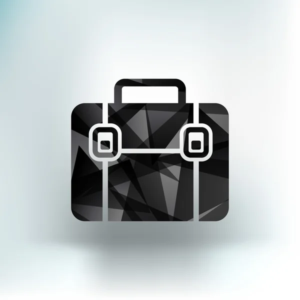 Icono del maletín, ilustración vectorial. Diseño plano — Vector de stock