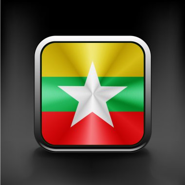 Myanmar bayrağı burma bölge durumu simgesi
