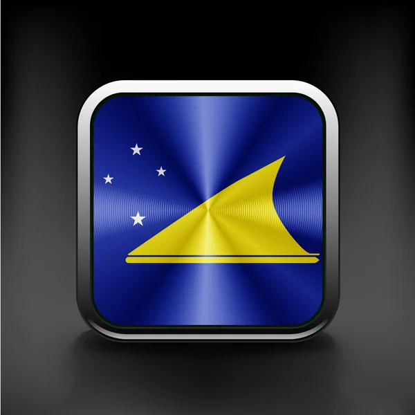 Tokelau flag icon. See also vector version. — Stock Vector