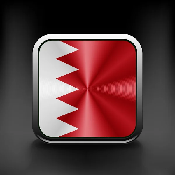 Original and simple Bahrain flag isolated vector in official colors and Proportion Correctly — Stock Vector