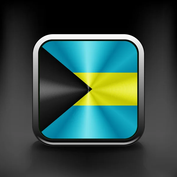 Bahamas vektor flagga isolerad på bakgrunden nationella — Stock vektor