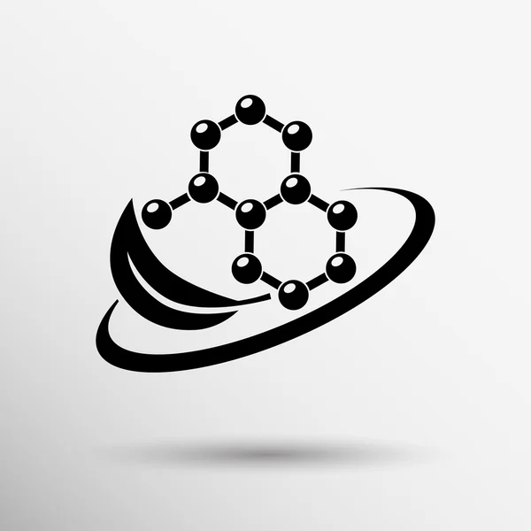 Componenti naturali icona vettore molecola illustrazione scienza natura — Vettoriale Stock
