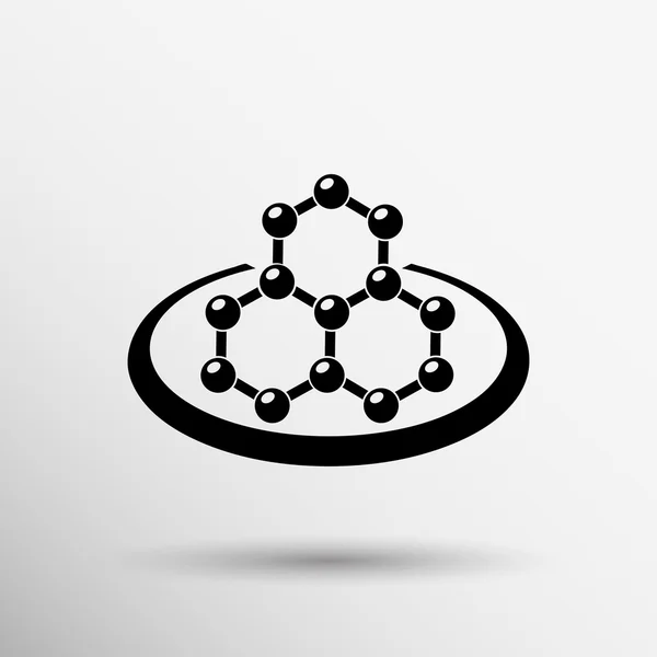 Simge moleküler araştırma kimya modeli atom vektör — Stok Vektör