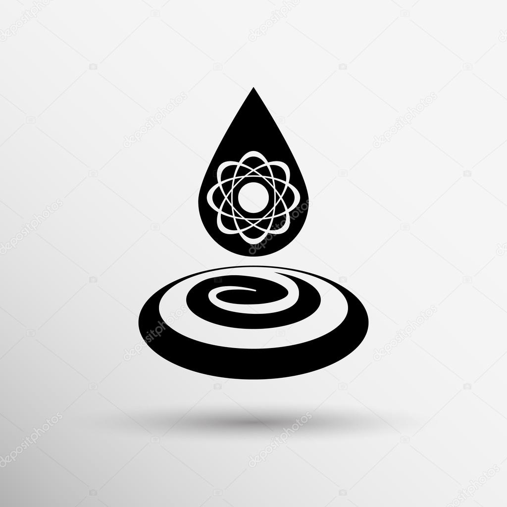 chemical icons icon drop water element formula symbol atom gene 