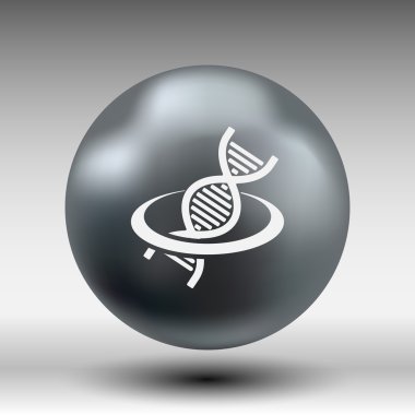DNA simgesi hayat strand sembolü eğrisi grafik genetik vektör 