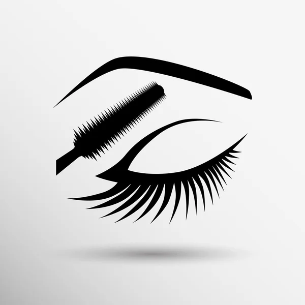 Gotik siyah dudak ile güzel kadın moda. Moda illüstrasyon. Mükemmel makyaj