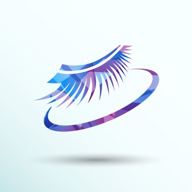 Sahte kirpikleri izole kirpik sahte göz kadın kız yakın