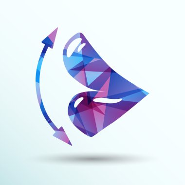 Vektör simgeler kadın dudak yazdırma