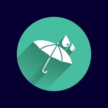 su geçirmez simge su geçirmez vektör simge şemsiye 