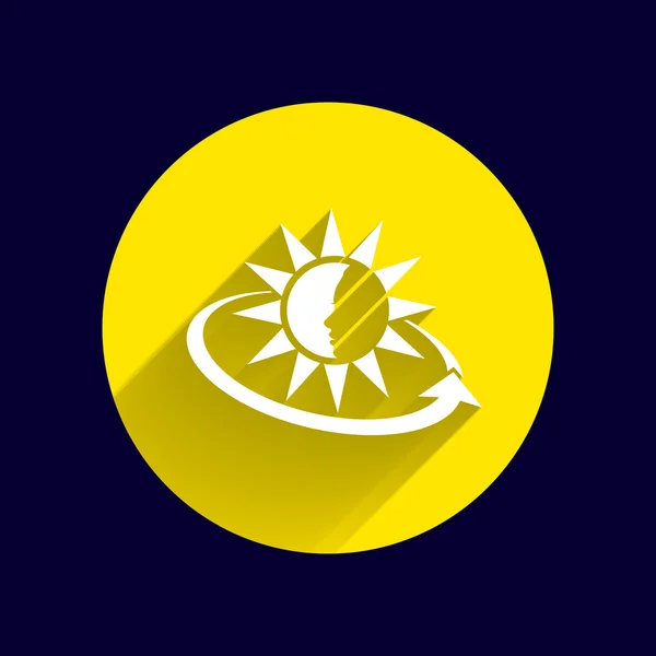 Sonnencreme-Behälter. Vektor Illustration Symbol Sonnenbräune — Stockvektor