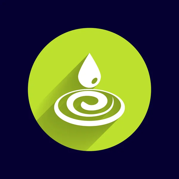 Water drop rain vector droplet icon fluid clean design - Stok Vektor