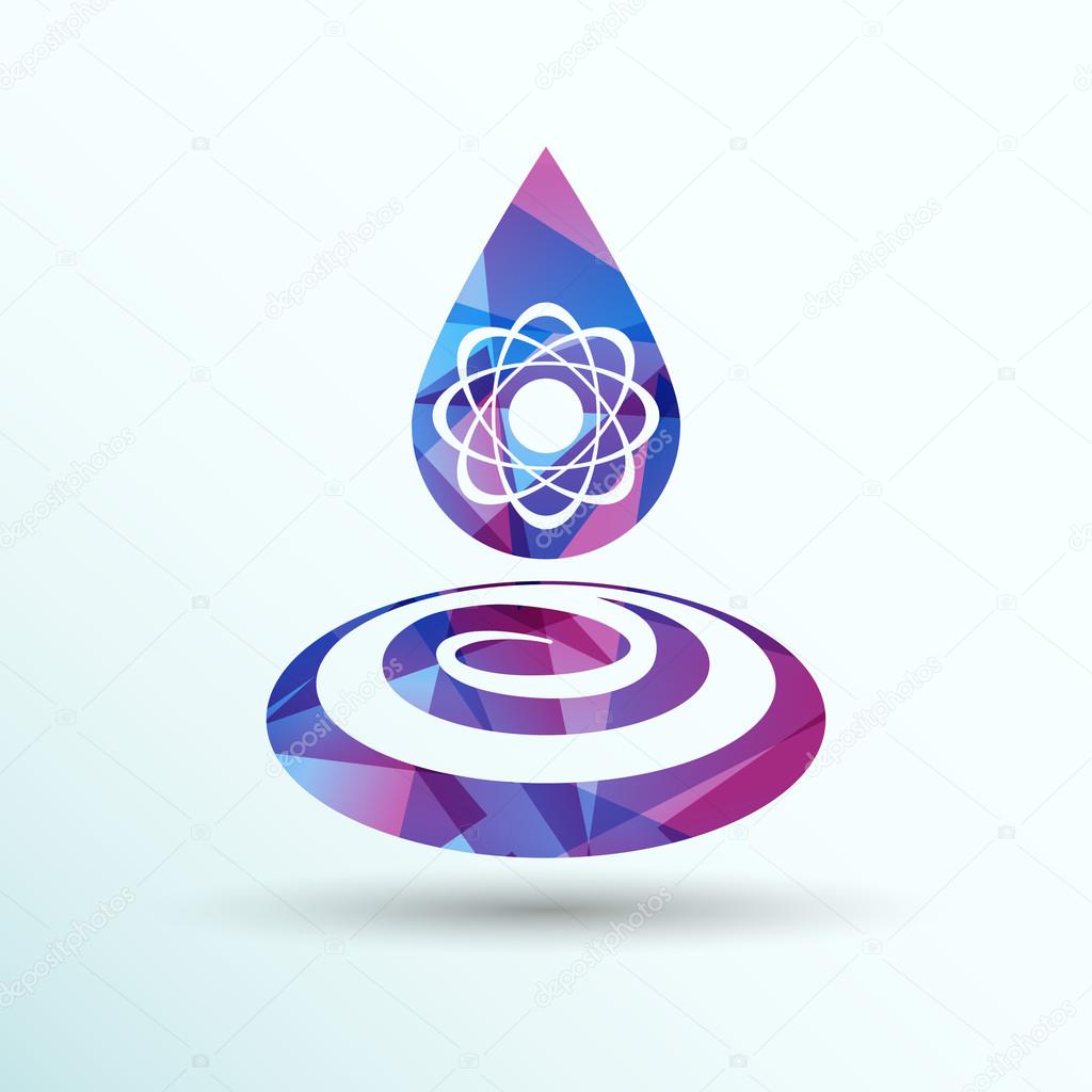 chemical icons icon drop water element formula symbol atom gene