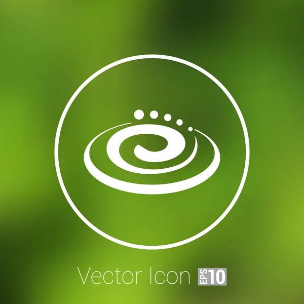 Hygienic cream, top view vector illustration Cream particles icon — Stock Vector