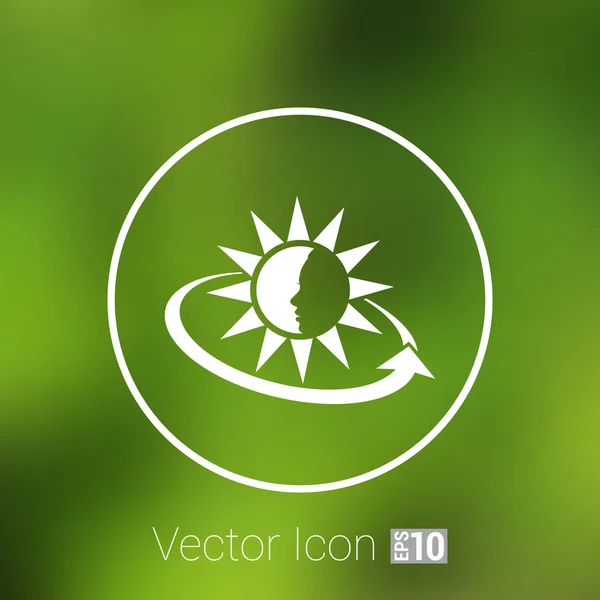 Solkräm behållare. Vektor illustration ikonen solbränna — Stock vektor