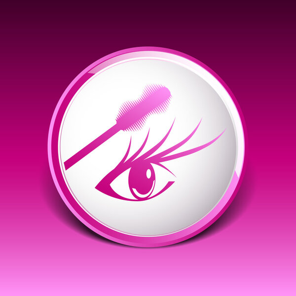 Тушь для глаз кисть краски макияж инсульт изолированные ресницы
