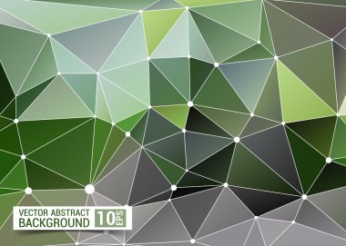 Soyut Mavi Üçgen Geometrik Arkaplan, Vektör Resimleri