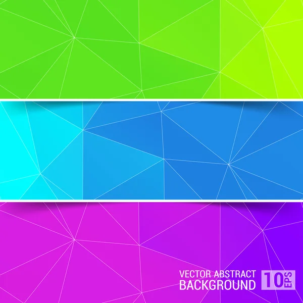 Abstract Geometric backgrounds. Polygonal vector design color — Stock Vector