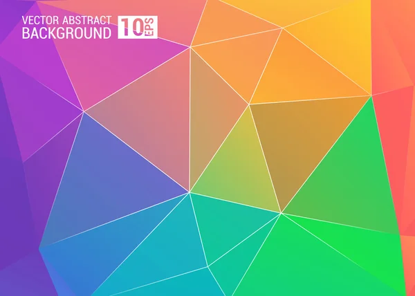 Cor de fundo colorido arco-íris colorido polígono poligonal —  Vetores de Stock