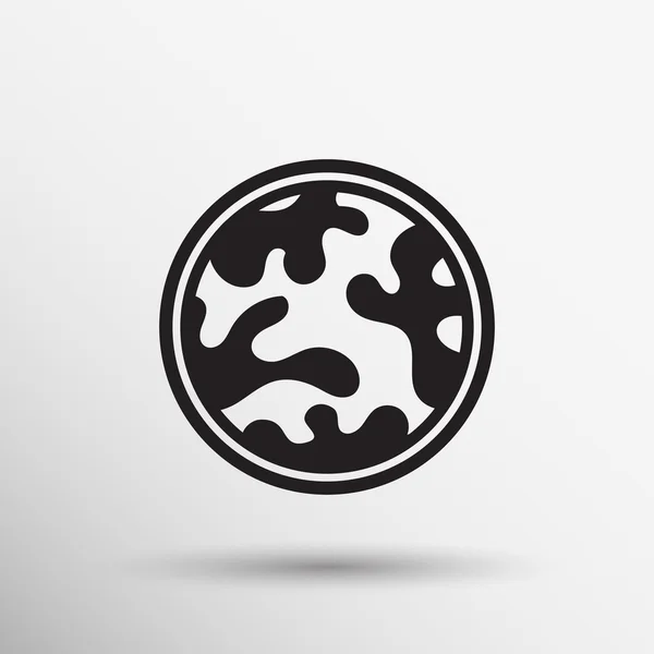 Camouflage tessuto modello forma distintivi etichette icona — Vettoriale Stock