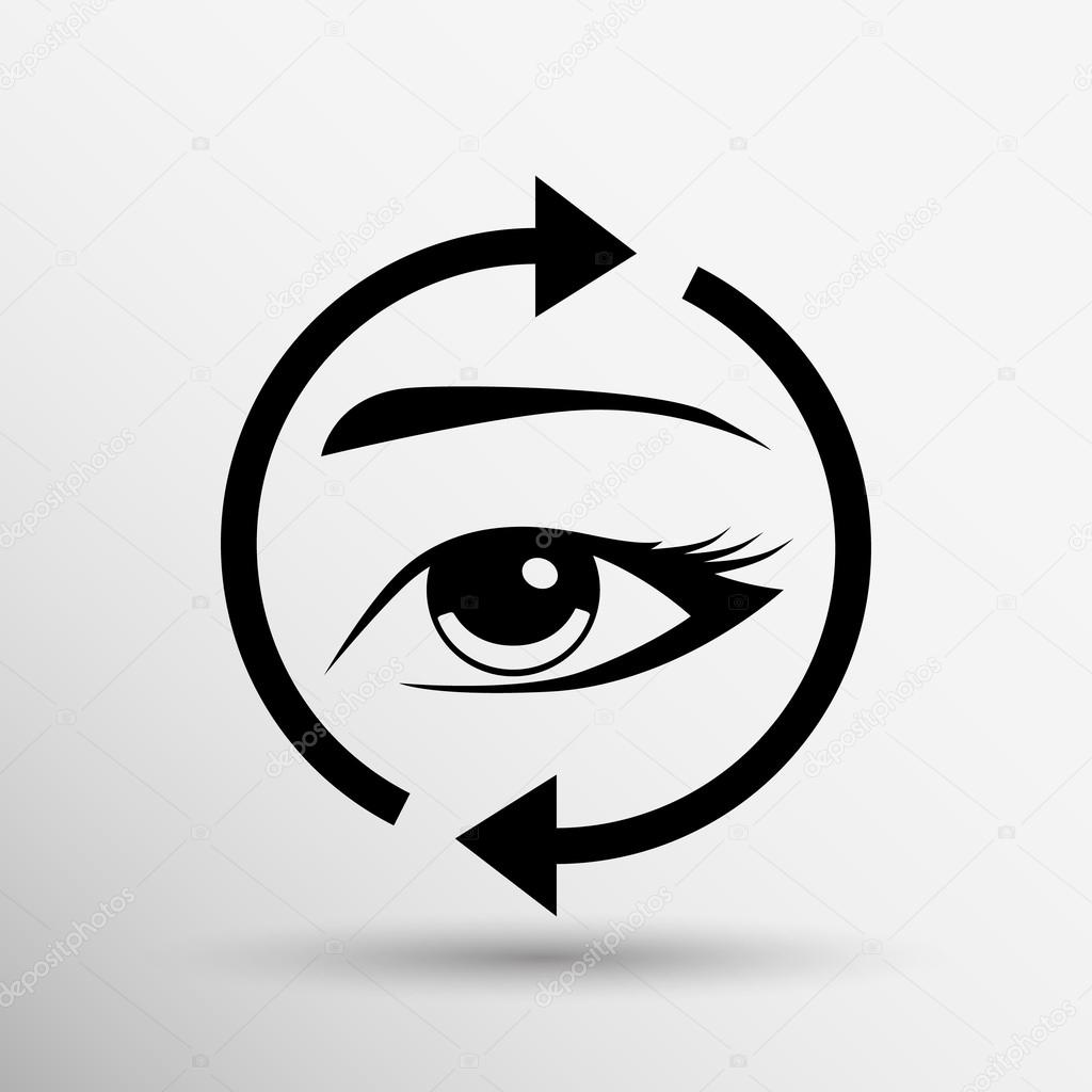 Eyelashes eyebrows vector eyelash eye  icon makeup isolated