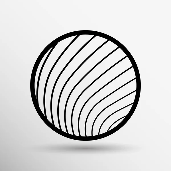 Vector glas orb disco knoppictogram ronde — Stockvector