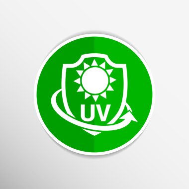  Simge, etiket veya etiket Anti Uv koruma