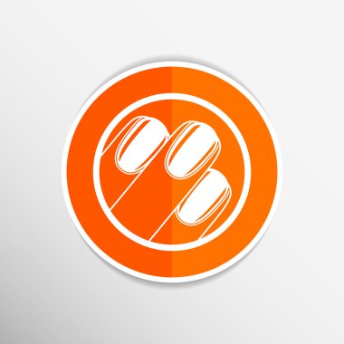 Salonda oje sürme - Vektör simgesi izole