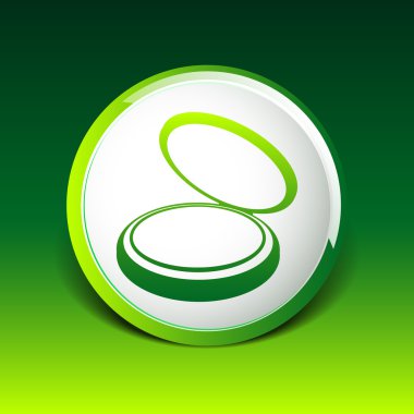 Palet sıvı ruj ile düz kare simge