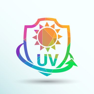  Simge, etiket veya etiket Anti Uv koruma
