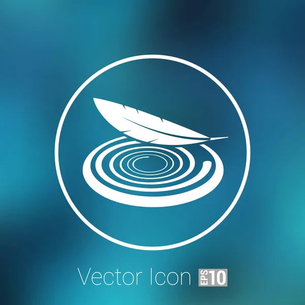 Icono vector tela botón aislado blanco suave símbolo — Vector de stock