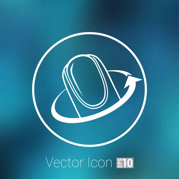 Nagellak in de salon - Vector icon geïsoleerd — Stockvector