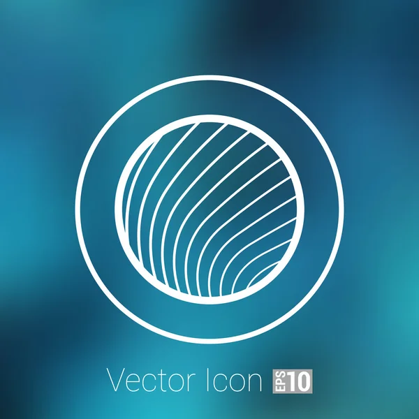 Vector glas orb disco knoppictogram ronde — Stockvector