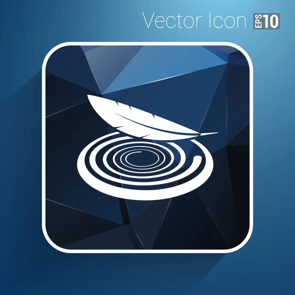 Icono vector tela botón aislado blanco suave símbolo — Vector de stock