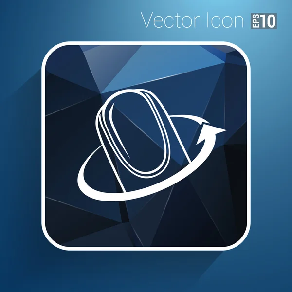 Pulido de uñas en el salón - Vector icono aislado — Vector de stock